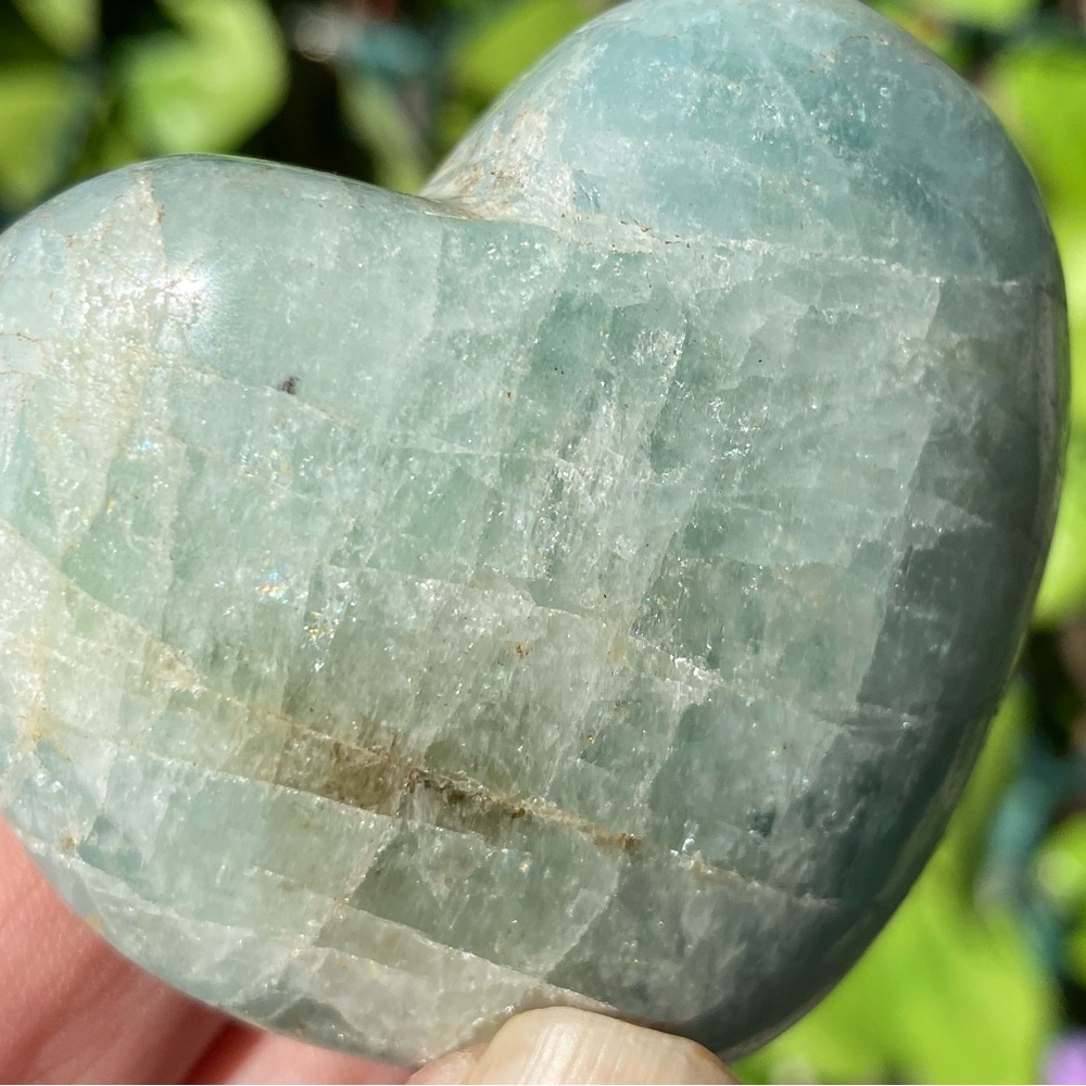 Blue Celestite Heart - Picture 4 of 15